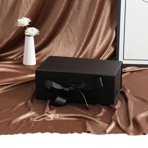 Eco-friendly Foldable <b>Magnetic</b> <b>Gift</b> <b>Box</b> With Ribbon Closure Ivory Board Rigid Rectangle High-End Packaging For <b>Gift</b> Craft - Product Image 4