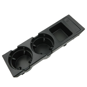 Portavasos de plástico para consola trasera negro para <span class=keywords><strong>BMW</strong></span> E46 <span class=keywords><strong>318</strong></span> 320 325 330 1998-2006 OE 51168217953 51168217955 51168248504 - Product Image 1