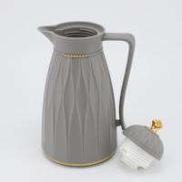 Termo de Vidrio Rosa con Recarga Interior, Termo Aislado al Vacío de Plástico para Té Árabe