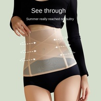 Ceinture abdominale pour femmes, gaines amincissantes post-partum, contrôle ferme, tissu maillé haut de gamme, antibactérien, fin