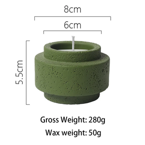 Bougie en cire de soja DIY de style nordique, élégant bougeoir en marbre, décoration d'aromathérapie, motif de fruits, ambiance cosy à la maison, Diwali, bars - Product Image 4