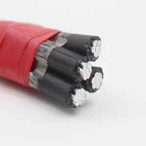 0.6/1kv كابل abc 4*16mm2 دوبلكس/ثلاثي خدمة كابل إسقاط أسلاك معلقة