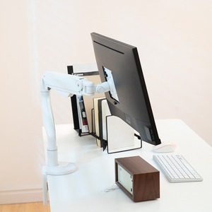 Gas Spring Monitor Arm Đứng Chiều Cao Màn Hình Có Thể Điều Chỉnh Bảng Mount Monitor Arm Bàn - Product Image 5