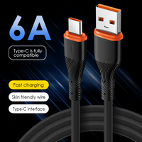 Cable de Carga Rápida Multifunción Tipo-C a Tipo-C de Silicona Texturizada 4.5 de Alta Elasticidad y Calidad Superior, Resistente y Fuerte 6A