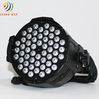 54 pièces de lumière LED PAR pleine couleur, lumière d'effet de scène portable multicolore pour mariage, fête, discothèque, éclairage professionnel pour le public
