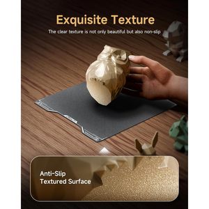 Creality Official 2025 Grey Hi 3D Printer Flexible Magnetic Spring Steel Build Plate 280x265mm <b>Epoxy</b> <b>Resin</b> Textured Bed - Product Image 3