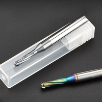 Filetage M1.6-M16 CNC Machine-outil 3 dents carbure fraises en bout coloré en aluminium acier fraise ODM/OEM pour aluminium acier
