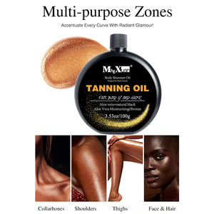 Aceite Iluminador para Rostro y Cuerpo, con Brillo Bronceado, Hidratación Profunda, Cuidado de la Piel, Directo de Fábrica - Product Image 1