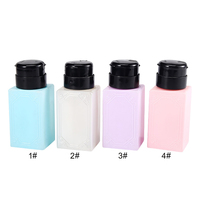 220ml bouteille d'ongle vide presse pompe distributeur plastique Portable liquide dissolvant nettoyant acétone bouteille maquillage manucure outils