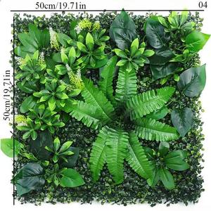 Panel de musgo de pared de jungla artificial 3D personalizado al por mayor cubierta de jardín verde vertical con plantas similares a la hierba para paisajismo - Product Image 2