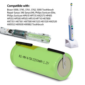 แบตเตอรี่ทดแทนความจุสูงขนาด 42 มม. ใช้ได้กับแปรงสีฟันไฟฟ้า <span class=keywords><strong>Braun</strong></span> & Sonicare - Product Image 4