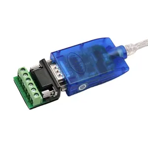 DB9pin USB để RS485 cáp nối tiếp chuyển đổi dòng bảo vệ tăng với con chip FTDI USB để RS-485 Adapter W/Thiết Bị Đầu Cuối khối Changer