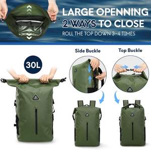 Free Sample Custom Adult Men Lightweight Casual Daypack <b>Roll</b> <b>Top</b> Laptop <b>Backpacks</b> - Product Image 3