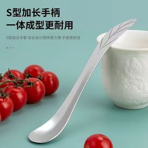 Cuchara mezcladora en forma de S de acero inoxidable, 3 piezas, fácil de limpiar para rellenar dumplings - Product Image 4