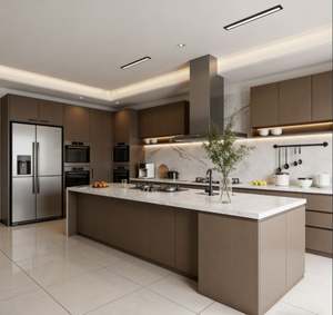 Gabinetes de Cocina Modulares Modernos de Acero Inoxidable Listos para Armar para Espacios Pequeños con Cajones de Cierre Suave Precio de Fábrica - Product Image 6