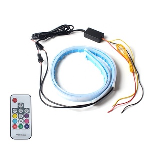 HYML Đèn LED Drl + Đèn Tín Hiệu Rẽ Cho Ô Tô Đèn Chạy Ban Ngày 30Cm 45Cm 60Cm Mềm Dẻo DC12V Dải Đèn Pha LED - Product Image 1