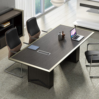 Bureau simple moderne de luxe léger en MDF personnalisable à usage commercial, grand bureau individuel pour superviseur de bureau avec quincaillerie de haute qualité