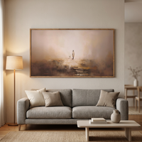 Toile imprimée pour décoration intérieure, peinture décorative créative, style peinture à l'huile abstraite, peinture encadrée flottante