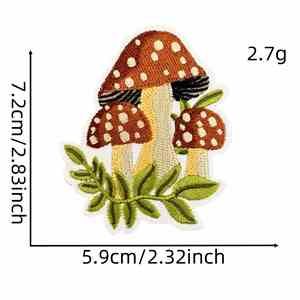 แผ่นปักลายรีดติดเสื้อผ้าลายดอกไม้ ดอกเดซี่ กระต่าย เห็ด ลายทอง สำหรับตกแต่งเสื้อผ้าและกระเป๋า - Product Image 4