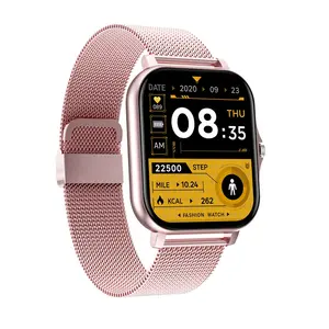 Jam tangan pintar tahan air panas, multi-fungsi panggilan gelang olahraga pengukur langkah denyut jantung layar sentuh jam digital
