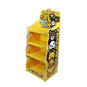 ชั้นวางสินค้าพับได้ทำจากกระดาษลูกฟูกสำหรับร้านค้าปลีกซูเปอร์มาร์เก็ต พร้อมแผ่นรองกระดาษสะท้อนแสงสำหรับขนมและอาหาร - Product Image 4