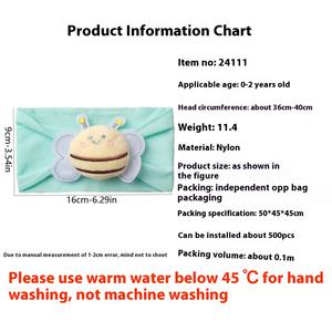 Européen Américain Nouveau Bébé Bandeau En Nylon Couleur Pure Fontanel Protection Mignonne Princesse Fille Cheveux Accessoires - Product Image 3