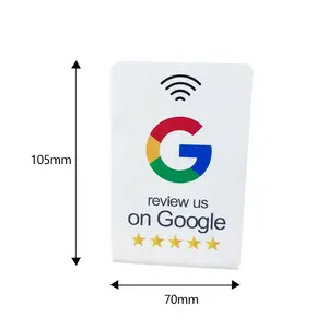 Impression personnalisée Puce Nfc Google Reviews Card Pop Up A-mazon Review Card Nfc tag213 Carte cadeau Google Play