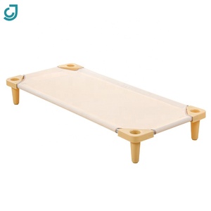 Cama de bebé para niños, juego de cuna de guardería, fabricante de cama estándar, tela superior, niños, guardería, escuela, muebles apilables para niños, azul - Product Image 3
