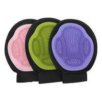 Gant d'épilation Brosse de nettoyage pour animaux de compagnie Gants en caoutchouc Cheval Chat Chien Toilettage Gant de massage
