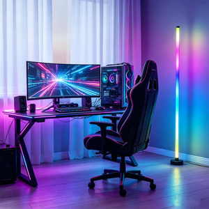 Lampe de sol LED RGB pour photographie, 16 millions de couleurs, lumière d'ambiance d'angle pour studio, vlog et vidéo <span class=keywords><strong>TikTok</strong></span> avec télécommande - Product Image 1