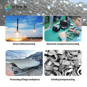 Cuentas de vidrio blanco duraderas para voladura Ideal para procesamiento de componentes aeroespaciales y mantenimiento de motores de bajo consumo - Product Image 5