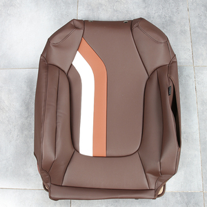 GANE ชุดหุ้มเบาะรถยนต์หรูหราแบบกำหนดเอง หนังภายในทนทาน สีกาแฟ ระบายอากาศได้ดี ป้องกันคราบสกปรก เหมาะสำหรับรถยนต์ <span class=keywords><strong>Volkswagen</strong></span> - Product Image 2