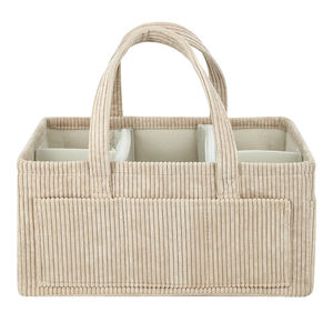 Toptan çevre dostu kadife Tote çanta bezi Caddy organizatör bebek hediye araba organizatör - Product Image 1