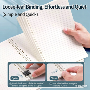 Cuaderno de Hojas Sueltas A4, Cuaderno Grueso B5, Cuaderno A5 para Estudiantes, Cuaderno Desmontable - Product Image 3