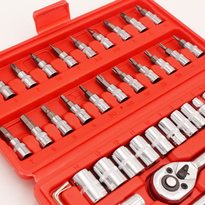 46 pcs 1/4-inch CRV screwdriver bit kết hợp công cụ chi phí-hiệu quả sửa chữa ổ cắm cờ lê thiết lập với trường hợp khó khăn OEM tùy chỉnh - Product Image 2
