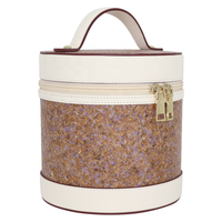 Sac à main rigide personnalisé ODM avec fermeture éclair, en cuir végétal naturel pressé à chaud, écologique, pour femme, usage quotidien, améliorable