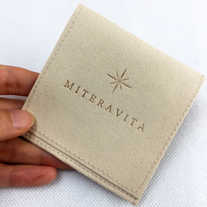 Empaque Personalizado para Joyería, Bolsas de Regalo de Terciopelo con Logotipo, Bolsa de Joyería de Microfibra con Inserciones para Exhibición de Anillos y Aretes - Product Image 6