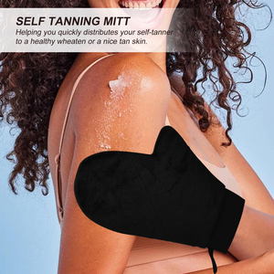 Manopla Aplicadora de Bronceado de Doble Cara con Logotipo Personalizado, Manopla de Bronceado de Lujo con Muñequera - Product Image 4