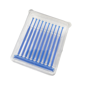 20 pièces/boîte, bâtonnets adhésifs en plastique bleu pour placages dentaires en porcelaine et couronnes dentaires, applicateur de pointe adhésive, modèle ZJB-01 - Product Image 2