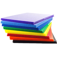 Feuille creuse en PP plastico polipropilen petek coroplast board akylux feuille creuse en PP pour la protection de la surface du sol