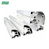 Profil d'angle extérieur en aluminium extrudé sur mesure, série 6063, adapté aux applications industrielles et aux lignes d'assemblage