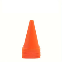 Lot de 10 cônes de signalisation de 18 cm avec logo football et basketball pour entraînement d'entraîneur