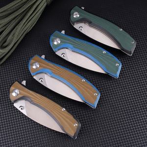 มีดพับได้สำหรับตั้งแคมป์ดีไซน์ใหม่ใบมีดเหล็กกล้าสำหรับ ZDF905มีดที่จับ G10กลางแจ้ง - Product Image 3