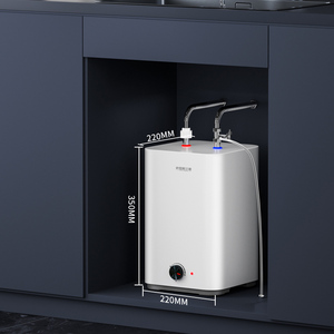 Calentador de Agua Eléctrico de Almacenamiento de 8L, Montado en Pared, con Tanque Esmaltado, Termostático, Calentamiento Rápido, para Uso Doméstico y Comercial, Certificado CE - Product Image 2