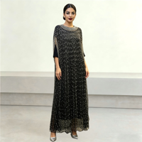 Robes Kaftan Abaya de Luxe Perlées à la Main, Robes de Soirée Musulmanes de Dubaï, Robes d'Invitée de Mariage, Robes de Fête de l'Aïd, Robes Modestes Grandes Tailles, Personnalisation ODM