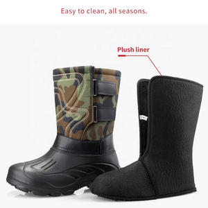 <span class=keywords><strong>Bottes</strong></span> <span class=keywords><strong>de</strong></span> <span class=keywords><strong>neige</strong></span> isolées imperméables en gros avec doublure en coton amovible Grandes tailles <span class=keywords><strong>Bottes</strong></span> <span class=keywords><strong>de</strong></span> pêche sur glace antidérapantes - Product Image 4