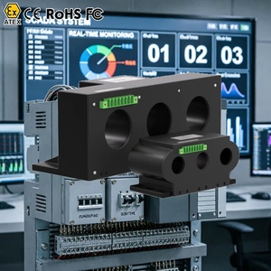 Transductor de Corriente Trifásico, Sensor de Corriente de Efecto Hall, Transformador de Corriente de 4-20 mA, Bucle de Corriente CA, RS485, 0-10 V, IoT - Product Image 1