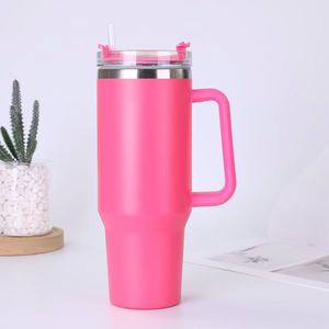 Gobelet isotherme à double paroi pour voiture H1.0 avec poignée, 40 oz, couvercle, paille, antidérapant, ODM, OEM, marque personnalisée - Product Image 5