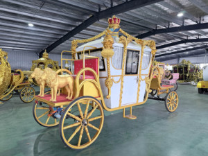 Nuevo Estilo HengYiSheng Henan Yiyang Carruaje de Calabazas Eléctrico para Bodas y Turismo, Estilo Cenicienta, para 4-6 Personas, Colores Personalizables - Product Image 5