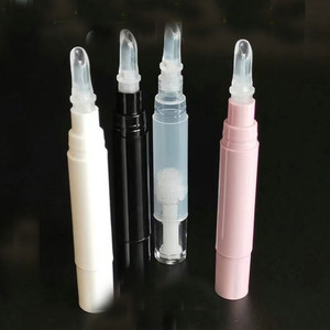 5ML lehçe yağ kalem Lipgloss kirpik kaş büyüme sıvı şişe makyaj ambalaj boş diş beyazlatma çevirmeli kalem fırça ile - Product Image 1